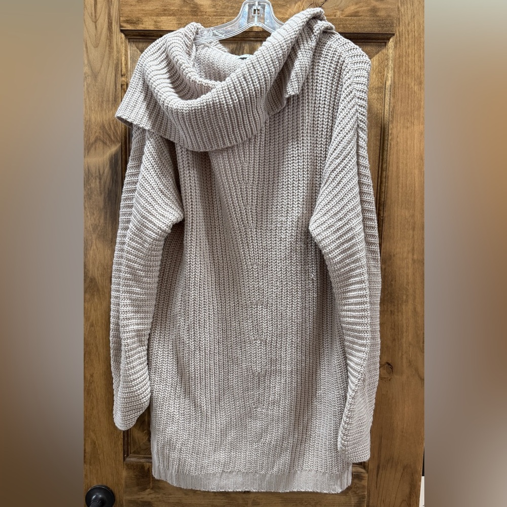 FAVLUX Taupe Cowl Neck Sweater